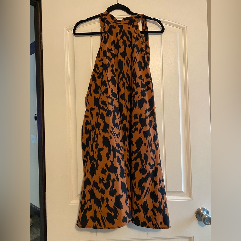 Black and brown dress